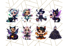 Halloween Fairy Clipart PNG, Cute Chibi Fairy Art Clip Art Product Image 2