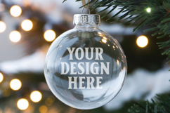 Acrylic Christmas Ornament Mockup , christmas ornament mocku Product Image 1