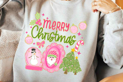 Merry Christmas PNG, Pink Christmas Png, Holiday Png Product Image 2