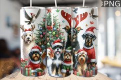 Christmas Dog Tumbler Wrap - Christmas Tumbler Design Product Image 1