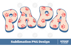American Papa 4th of July USA Cat Dog Paw DTF Sublimation Product Image 1
