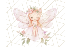 Pastel Pink Fairy Garden Clipart, Enchanted Cottagecore Png Product Image 2