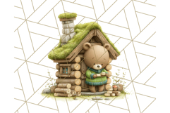 Cozy Cabin Critters Clipart PNG, Fall Animal Png Product Image 2