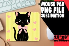 Playful Kitten Mouse Pad Design PNG Product Image 1