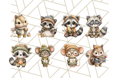 Thanksgiving Woodland Animals Clipart PNG Product Image 6