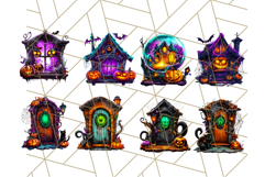 Haunted House PNG Clipart, Spooky Holiday Cartoon Graphics Product Image 6
