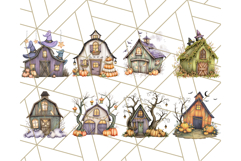 Halloween Cottagecore Barn PNG Clipart, Fall Style Product Image 7
