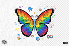 Autism Butterfly Clipart Product Image 1