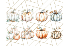 Fall Pumpkin Clipart PNG, Autumn Pumpkins, Jewel Tones Png Product Image 6
