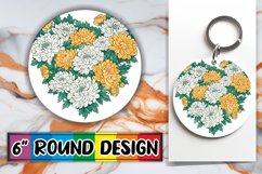 Floral Heart Round Design Spring PNG Product Image 1