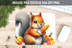 Squirrel Mouse pad Sublimation - Halloween Animal PNG Design Product Image 1