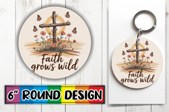 Radiant Ornaments Round Design, Religious Product Image 1