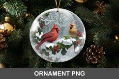 3D christmas ornament - cardinal bird Product Image 1