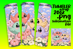 Unique 20oz Sublimation Design , Birds Product Image 1