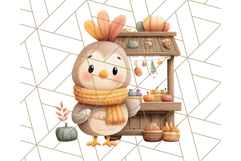 Woodland Autumn Animals PNG Clipart for Fall &amp; Harvest Product Image 2