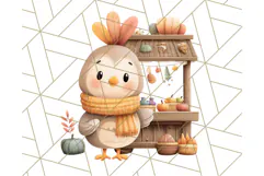Woodland Autumn Animals PNG Clipart for Fall & Harvest Product Image 2