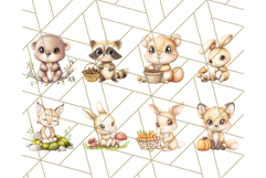 Woodland Nursery Baby Animals And Fantasy Forest PNG Clipart Product Image 6