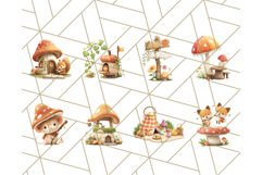 Whimsical Woodland Animal Village PNG Clipart Fantasy Forest Product Image 6