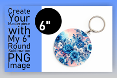 Bright Round Design for Sublimation , Watercolor Patter Product Image 1
