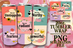 Joyful Spirits 20oz tumbler wrap, Quote Product Image 1
