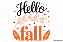 Hello Fall Svg | Halloween Svg | Svg Cut Files Product Image 1