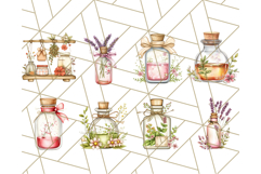 Cottagecore Apothecary PNG Clipart, Rustic Potions &amp; Herbs Product Image 6