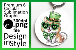 Stylish Round Design for Sublimation , St Patrick Product Image 1