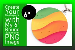 Gradient Pattern Sublimation Round Design Art Product Image 1