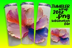 Spring Garden Glamour: 3D Tumbler Art Product Image 1