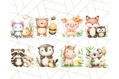 Farm and Forest Animal Pairs PNG Adorable Animal Companions Product Image 2