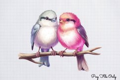 Retro Valentine Day Clipart PNG Product Image 1