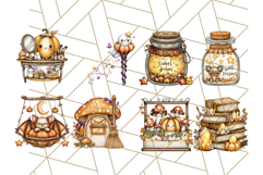 Halloween Fairy House Clipart PNG, Spooky Cottage Art Product Image 6