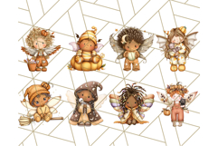 Halloween Fairy Clipart PNG, Spooky Cute Character Art Product Image 6