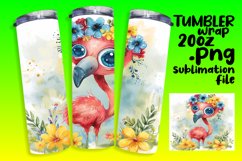 Flamingo Wrap with Summer Flowers Product Image 1