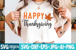 Happy Thanksgiving Svg Design,Happy Thanksgiving Quotes Product Image 1
