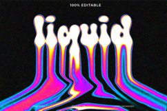 Psychedelic Liquid Text Graphic for Design Projects Product Image 1