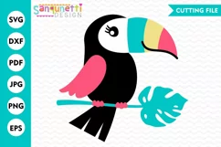 Toucan Parrot tropical SVG Product Image 1