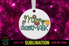 Christmas Sublimation Pandemic- Merry Christmask Sublimation Product Image 2