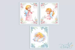 Cute Angel Girl Nursery Prints Nursery Wall Art Poster Product Image 8