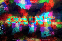 Vibrant Graffiti-Style Paint Text on a Brick Wall Product Image 1
