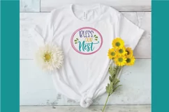 Bless our Nest SVG Cut File - Spring SVG File Product Image 5