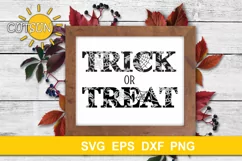 Halloween SVG | Trick Or Treat SVG | Trick Or Treat Floral Product Image 1