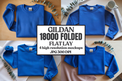 Gildan 18000 Sand Folded Flat Lay Mockups Product Image 1