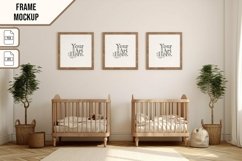 Wooden Frame Smart Mockup PSD &amp; JPG Template Graphic Product Image 1