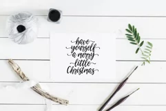 Have yourself a merry little Christmas SVG DXF PNG EPS Product Image 3