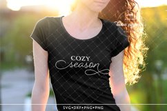 Cozy Season Svg, Farmhouse Christmas Sign svg Product Image 5