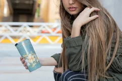Spring sublimation design. Skinny tumbler wrap design. Product Image 4