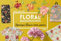 Watercolor Floral Backgrounds Product Image 1