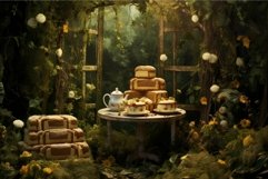 Steaming Morning hot tea cup bread. Generate Ai Product Image 1