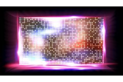 Screen LED Vector. Light Board. Cinema Panel. Illustration Product Image 1